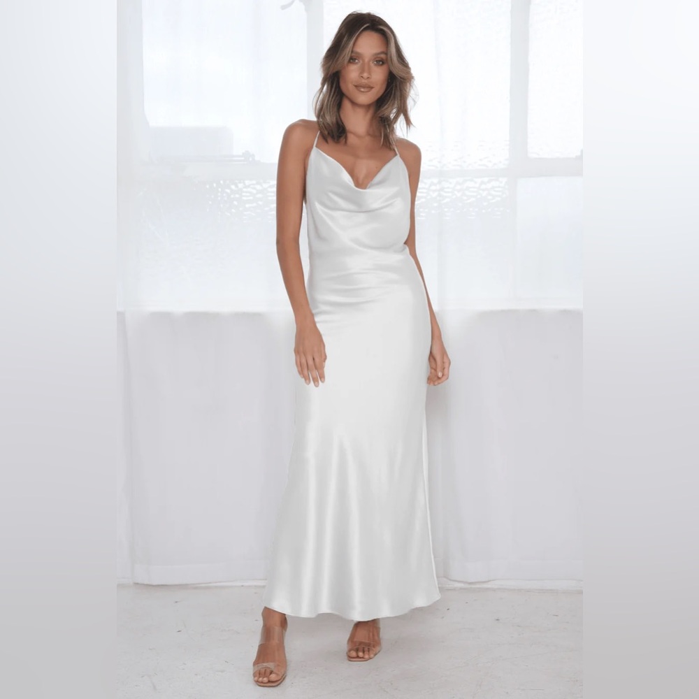 JAUS Sophia Cowl midi dress